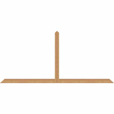 Ekena Millwork Portland Timber Gable Bracket, Western Red Cedar, 96"W x 44"H x 1 1/2"D x 3 1/2"F, 11/12 Pitch GBW096X44X0204POR00SWR